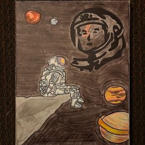 Astronaut painting